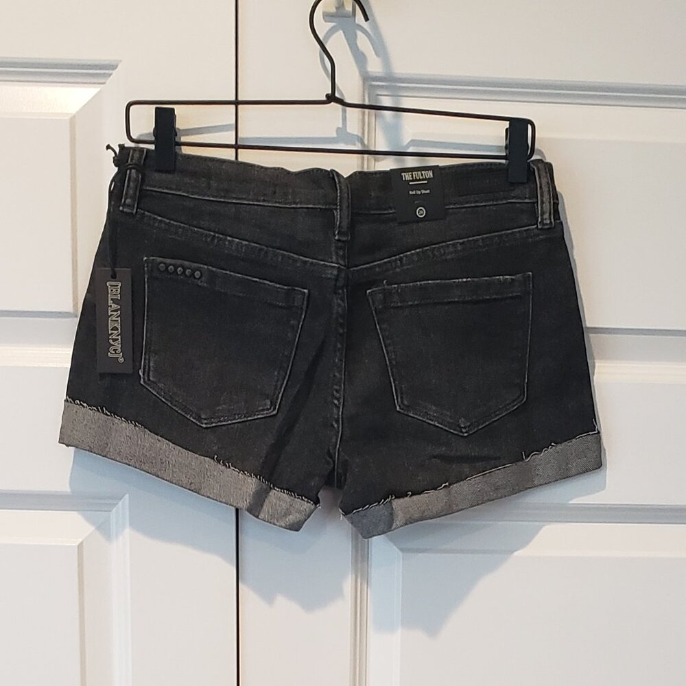 NWT: Blank NYC The Fulton Roll Up Denim Shorts Size 26, 27, 29 - Picture 5 of 6